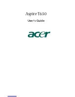 Предварительный просмотр 1 страницы Acer Aspire T630 User Manual
