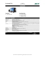 Предварительный просмотр 5 страницы Acer Aspire T671 Specifications