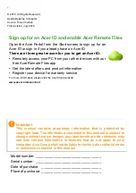 Preview for 2 page of Acer Aspire TC-865 User Manual