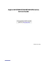 Acer Aspire Timeline 4810T Service Manual предпросмотр