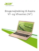 Acer Aspire V5-452G (Danish) Brugervejledning предпросмотр