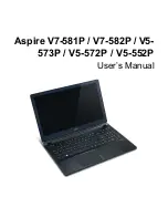 Acer Aspire V5-552 User Manual preview