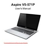 Предварительный просмотр 3 страницы Acer Aspire V5-571P User Manual