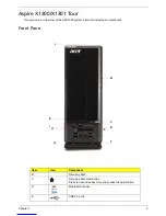 Предварительный просмотр 11 страницы Acer Aspire X1300 Service Manual