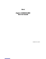 Acer Aspire X3400 Service Manual предпросмотр