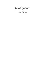 Preview for 1 page of Acer Aspire X3995 User Manual