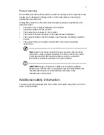 Preview for 5 page of Acer Aspire X3995 User Manual