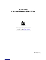 Acer Aspire Z1650 Service Manual preview