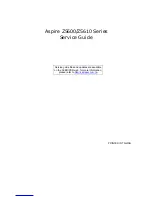 Acer Aspire Z5600 Series Service Manual preview