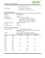 Предварительный просмотр 6 страницы Acer AT110 F2 Specifications