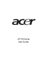 Предварительный просмотр 1 страницы Acer AT110 Series User Manual