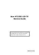 Предварительный просмотр 1 страницы Acer AT1935 Service Manual