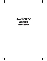 Acer AT2001 User Manual preview