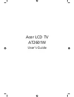 Preview for 1 page of Acer AT2601W User Manual