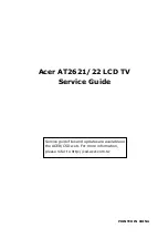 Предварительный просмотр 1 страницы Acer AT2621/22 Service Manual