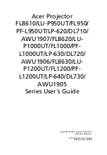 Acer AWU1905 User Manual предпросмотр