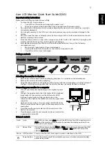 Preview for 1 page of Acer B193 Quick Start Manual