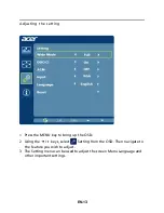 Предварительный просмотр 25 страницы Acer B196WL User Manual