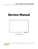 Предварительный просмотр 1 страницы Acer B223PWL Service Manual