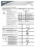 Acer B233HU Quick Start Manual предпросмотр