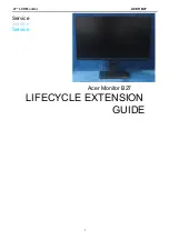 Acer B27 Lifecycle Extension Manual предпросмотр