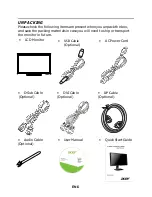 Предварительный просмотр 6 страницы Acer B273PHL User Manual