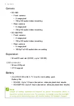 Preview for 50 page of Acer B3-A50 User Manual