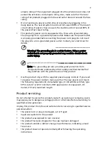 Предварительный просмотр 5 страницы Acer BE270U User Manual