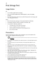 Preview for 8 page of Acer BS 531K User Manual