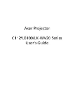 Acer C112 Series User Manual preview