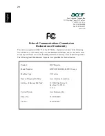 Preview for 38 page of Acer C112 Series User Manual