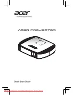 Acer C205 Quick Start Manual предпросмотр