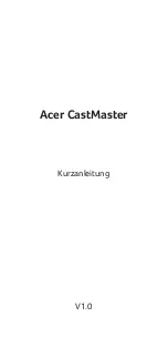 Предварительный просмотр 13 страницы Acer CastMaster Quick Start Manual