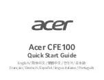 Preview for 1 page of Acer CFE100 Quick Start Manual