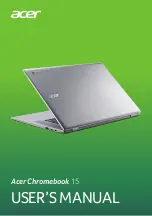 Acer Chromebook 15 User Manual предпросмотр