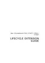 Acer Chromebook C732 Lifecycle Extension Manual предпросмотр