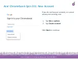 Preview for 16 page of Acer Chromebook Spin 311 Device Setup Manual