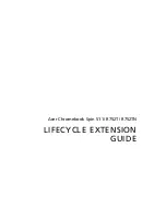 Acer Chromebook Spin 511 Lifecycle Extension Manual предпросмотр