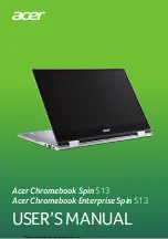 Preview for 1 page of Acer Chromebook Spin 513 User Manual