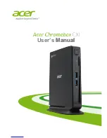 Preview for 1 page of Acer ChromeBox CXI User Manual