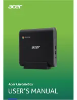 Acer ChromeBox CXI3 User Manual предпросмотр