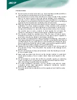 Preview for 3 page of Acer Computer monitor User Manual