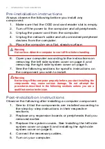 Preview for 6 page of Acer ConceptD CT300-52A i7-11700 User Manual