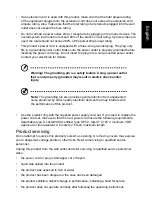 Предварительный просмотр 5 страницы Acer CZ340CK User Manual