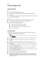 Preview for 8 page of Acer D103 Series User Manual