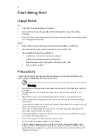 Preview for 10 page of Acer D111 User Manual