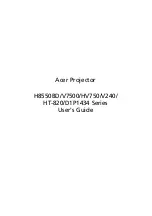 Предварительный просмотр 1 страницы Acer D1P1434 Series User Manual