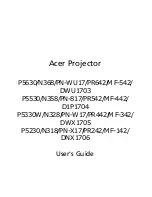 Preview for 1 page of Acer D1P1704 User Manual