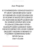 Preview for 1 page of Acer D402D User Manual