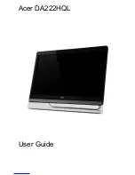Предварительный просмотр 1 страницы Acer DA222HQL User Manual